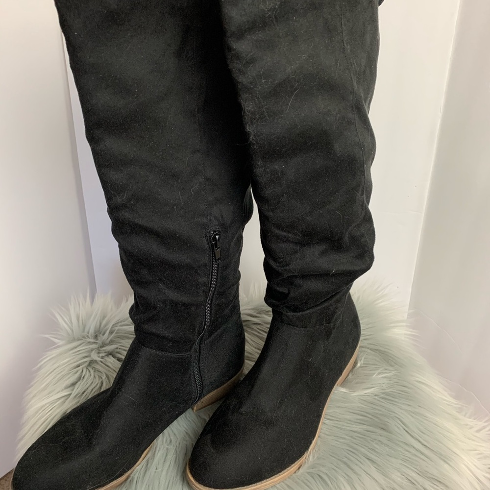 Journee Collection Black suede Boots